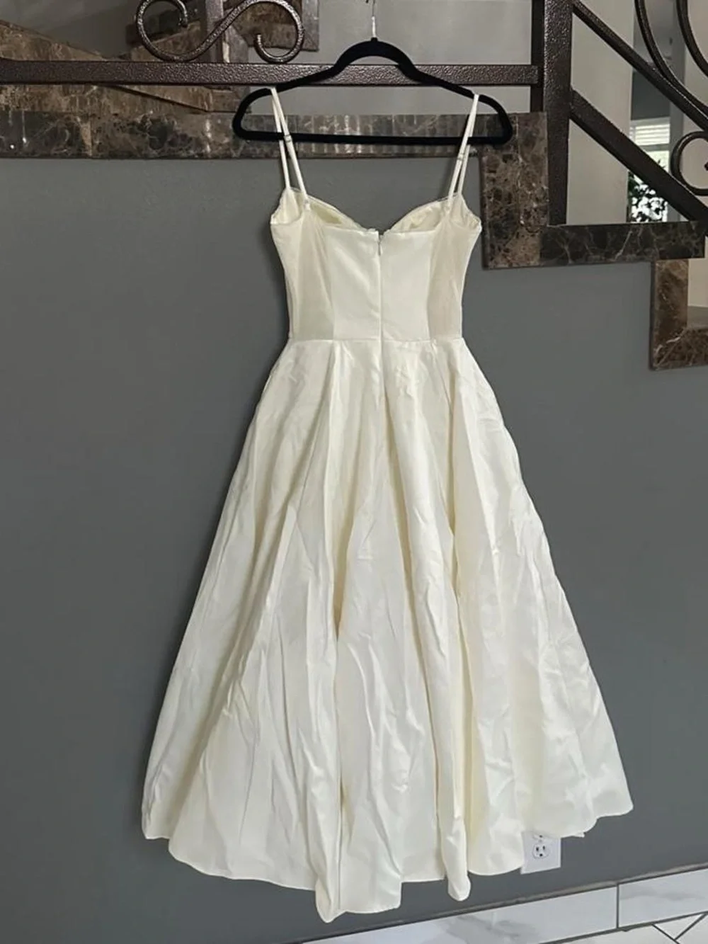 House of Cb Mademoiselle White Tulle Midi Dress